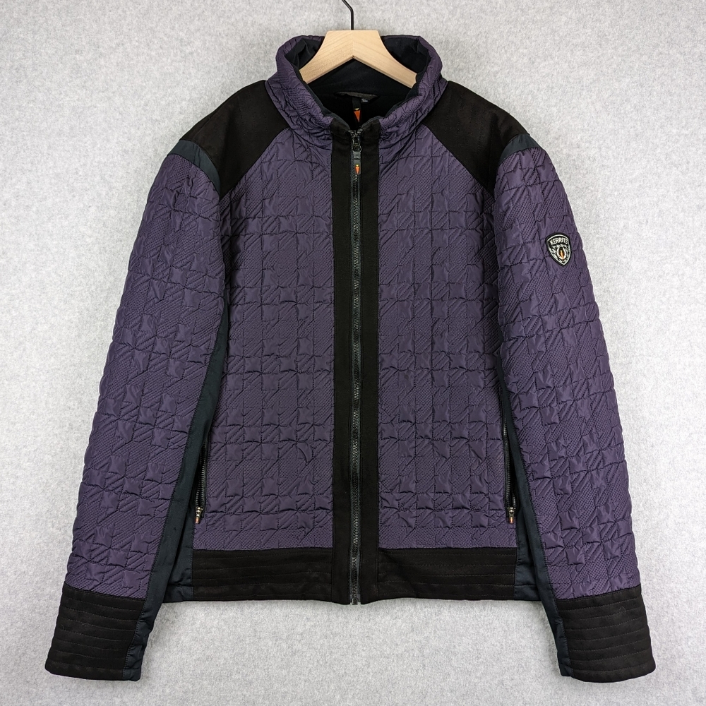 Kerrits Purple and Black Quilted Jacket